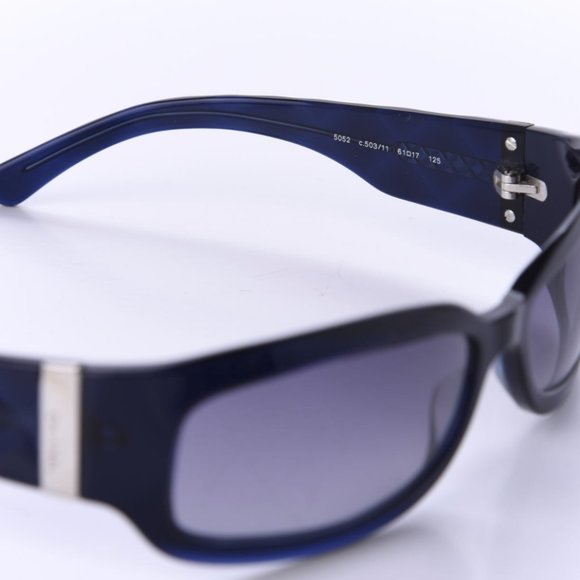 Vintage CHANEL Quilted CC Sunglasses Blue Gradient main image 6